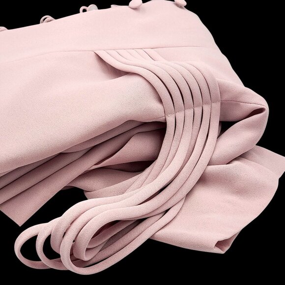 VTG 90S Y2K Pretty Woman Light Pink Button-Front Short Sleeve Midi Dress - Picture 11 of 16